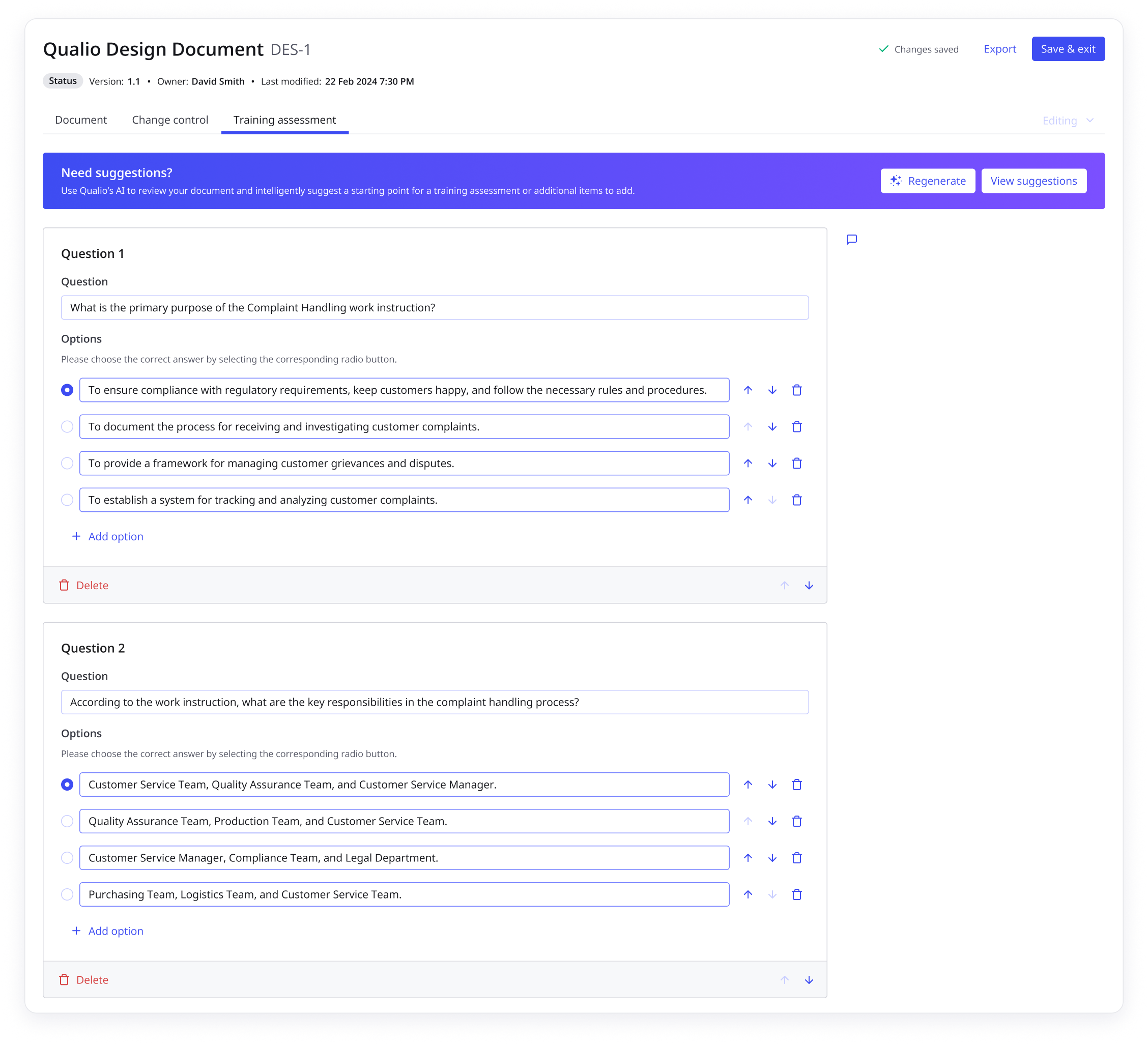 training-assessment-populated-ai-content